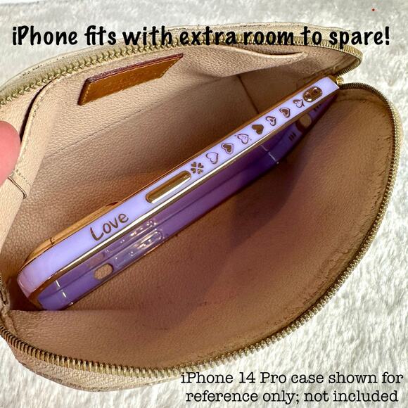 Louis Vuitton Damier Azur Pouch PM or Crossbody Bag NICE! Great gift! - Picture 12 of 13